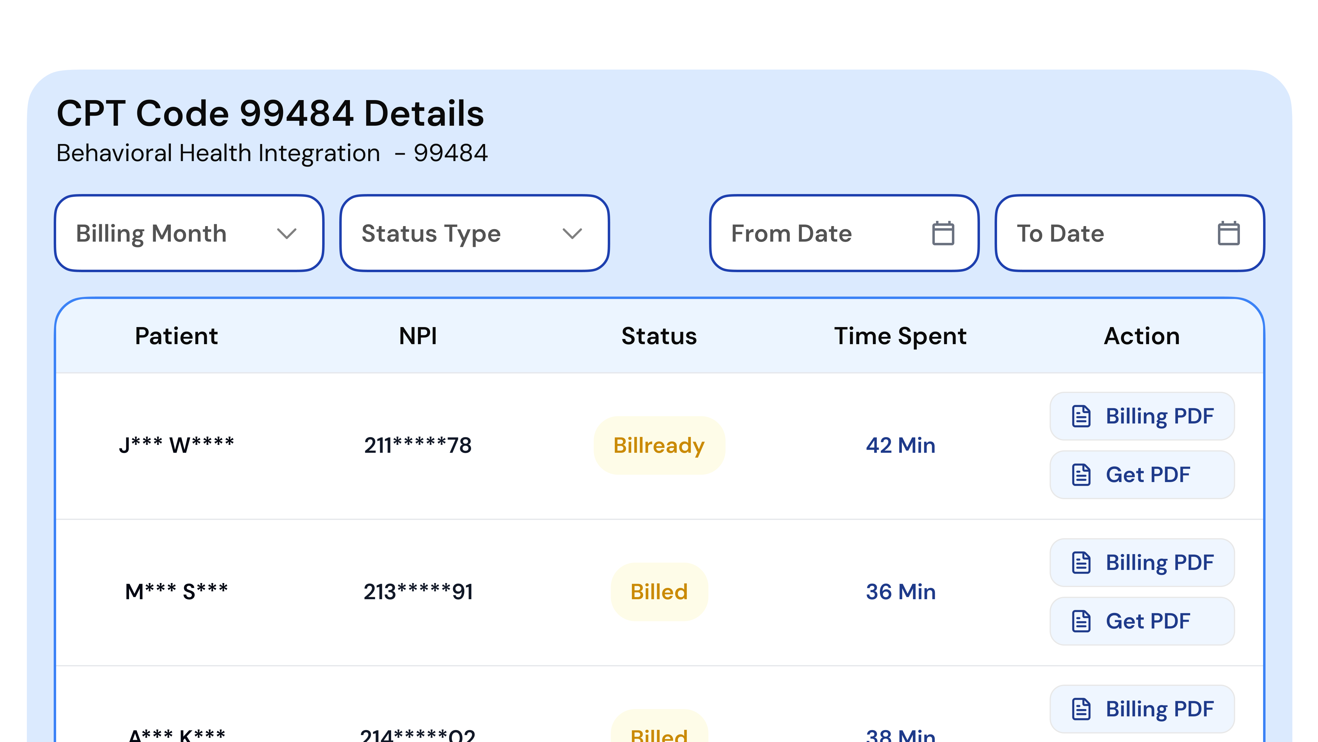 Automate BHI billing